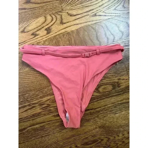 Andie Riviera High Waisted Bikini Bottoms in Punch Dusty Pink NEW NWT! - Picture 4 of 4